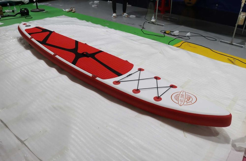 Deska SUP pompowana 380x66x15 wiosło 2w1 akcesoria ZESTAW XXL NOWA