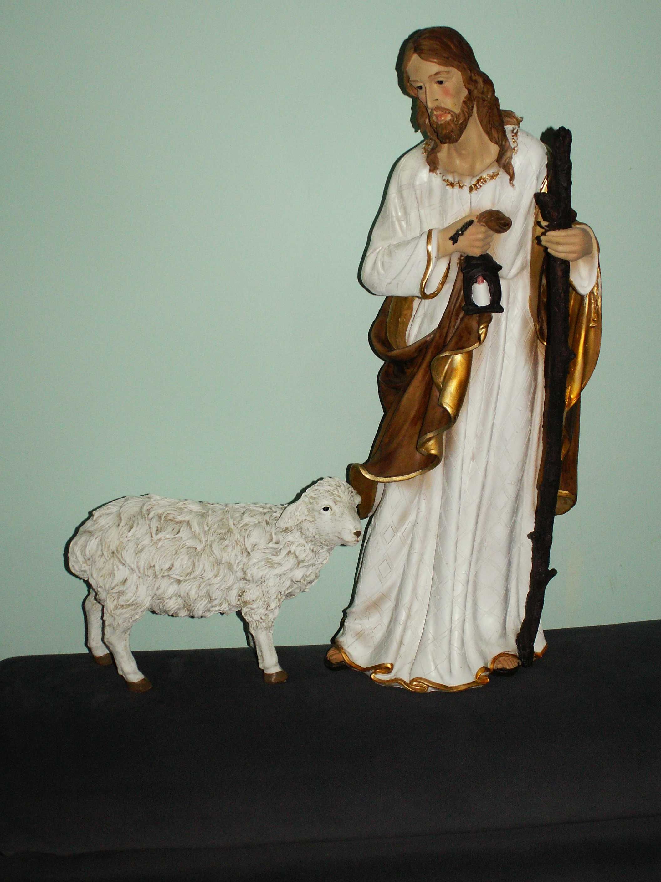 Duża owieczka do figur  50 - 58 cm - Szopka -Stajenka - Owca - Baranek
