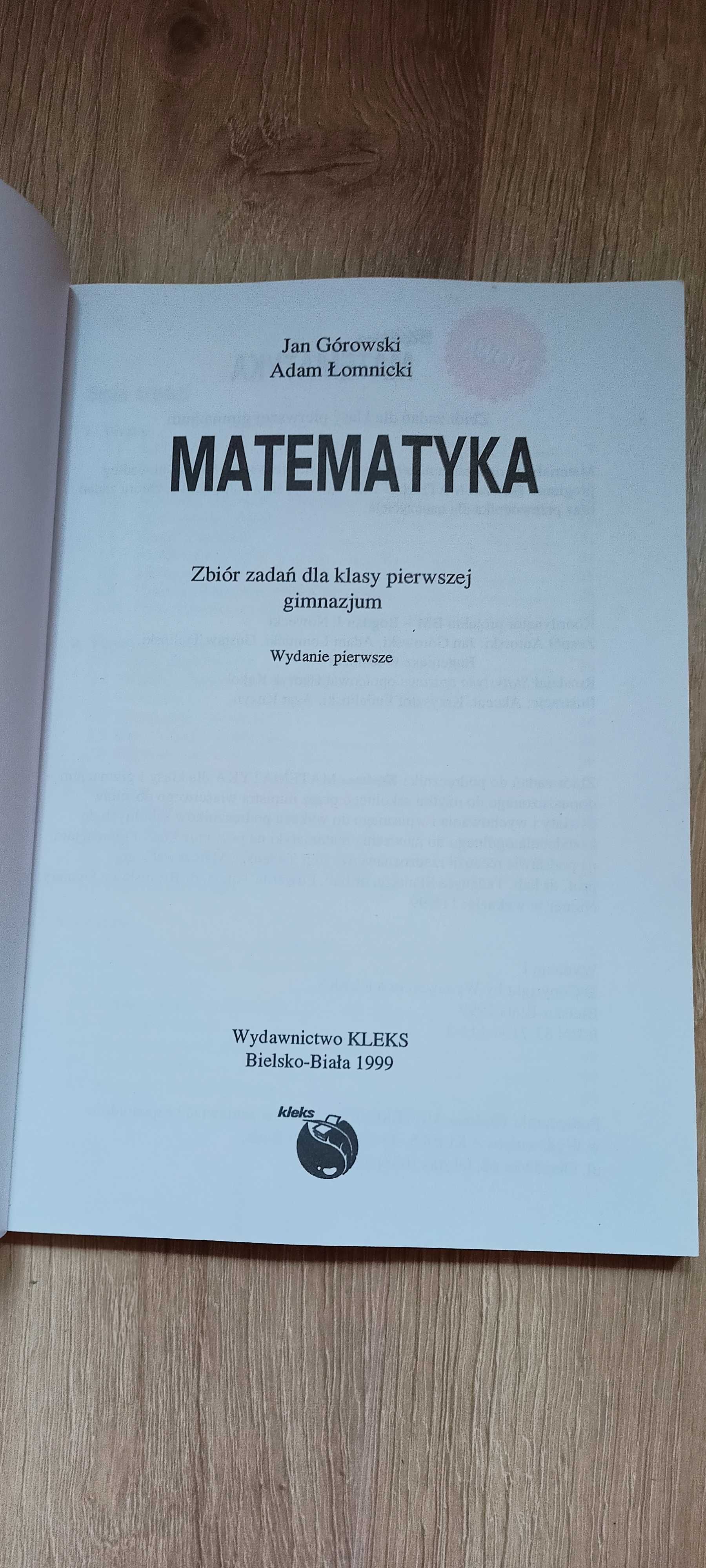 Błękitna matematyka zbiór zadań J. Górowski, A. Łomnicki