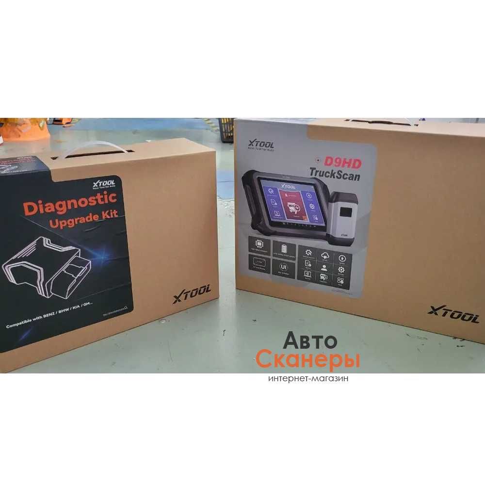 Диагностический сканер XTOOL D9HD (Легковые 12В/Грузовые 24В) 2024