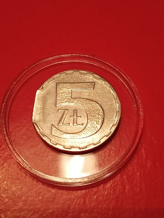 Destrukt menniczy 5 zł 1990 aluminium PRL