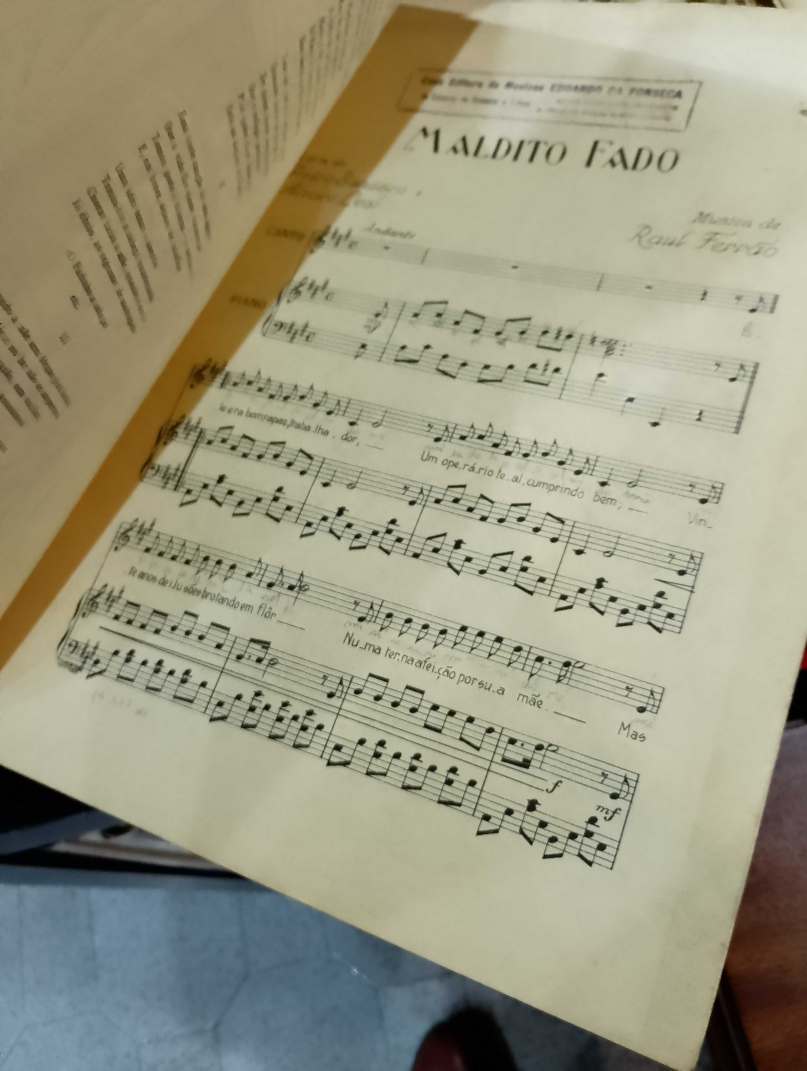 Partitura: Maldito Fado - Raul Ferrão