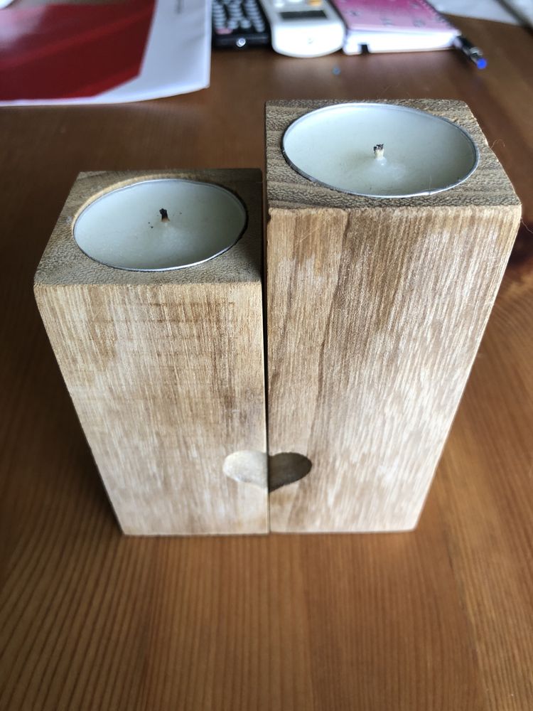 Velas coracao recortado