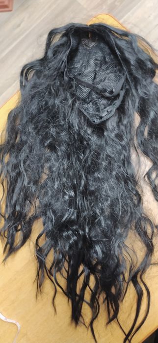 Парик чёрный как натуральный