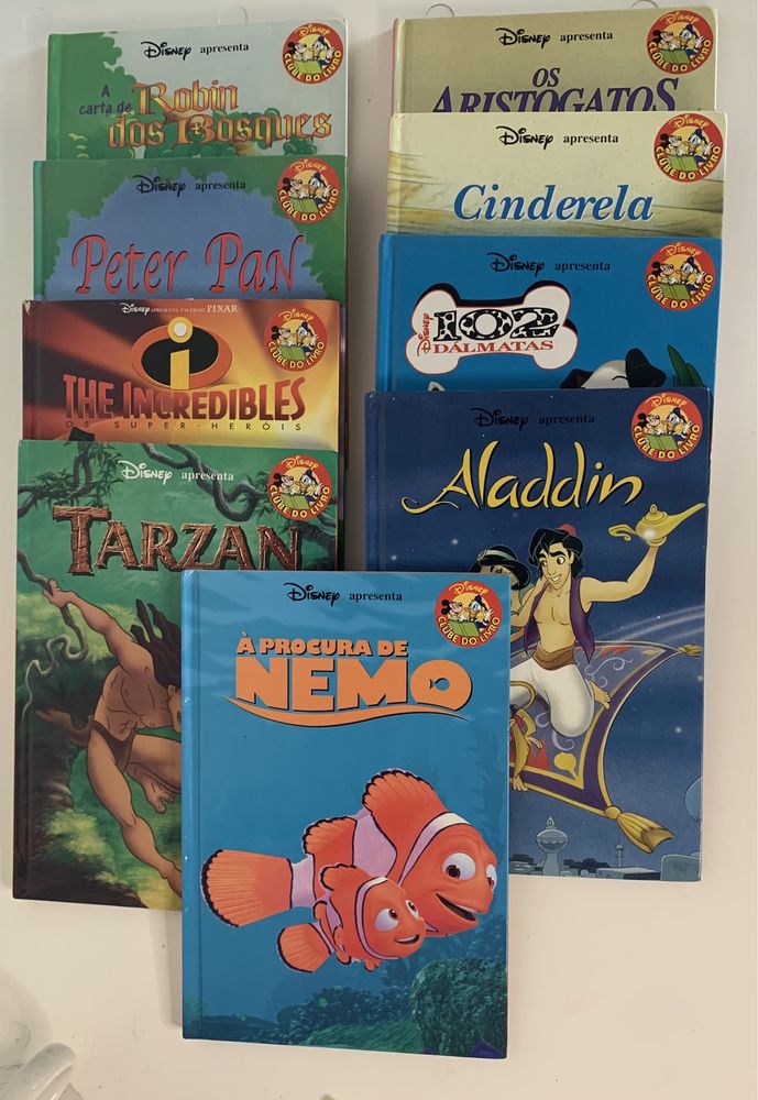 9 livros coleção Disney