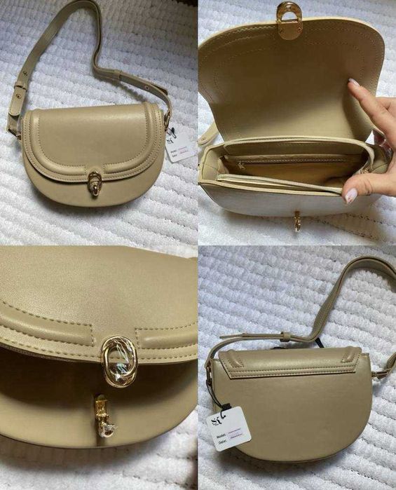 Сумка кросс-боди с застежкой клатч багет