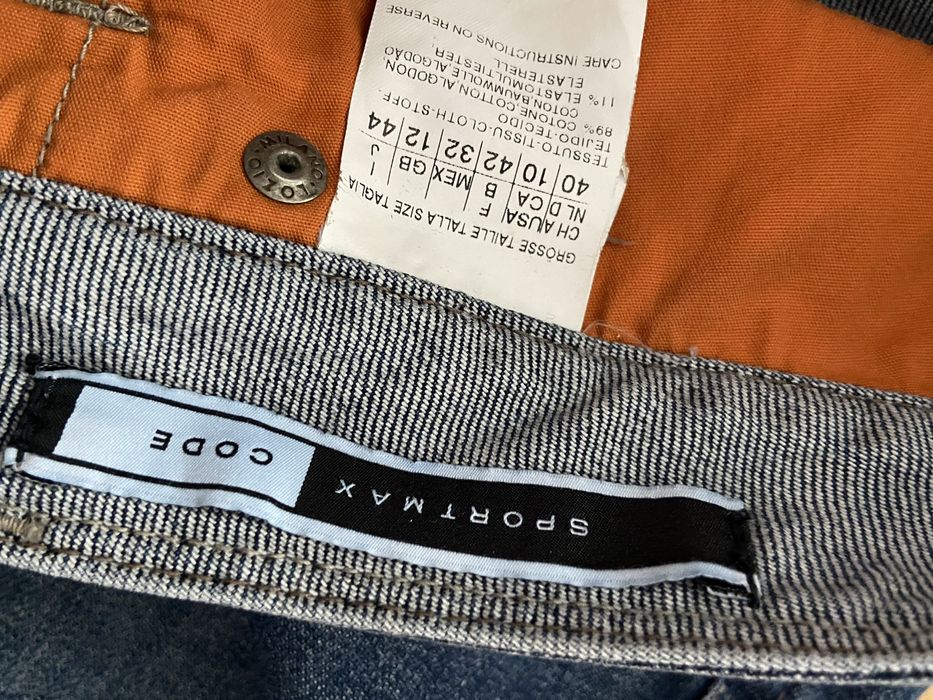 Sportmax code M 38 damskie spodnie jeansy dżinsy niebieskie