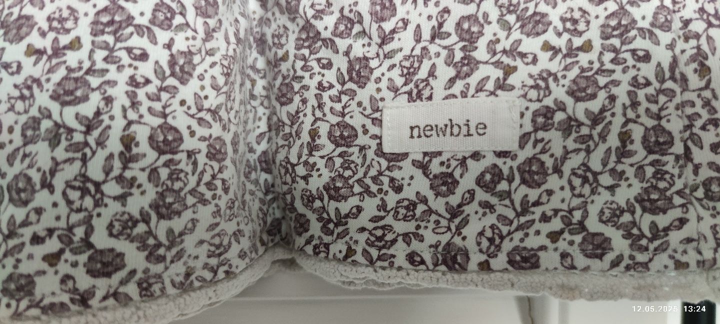 Sukienka w kwiatowy wzór - Newbie r. 80 bawełna organiczna