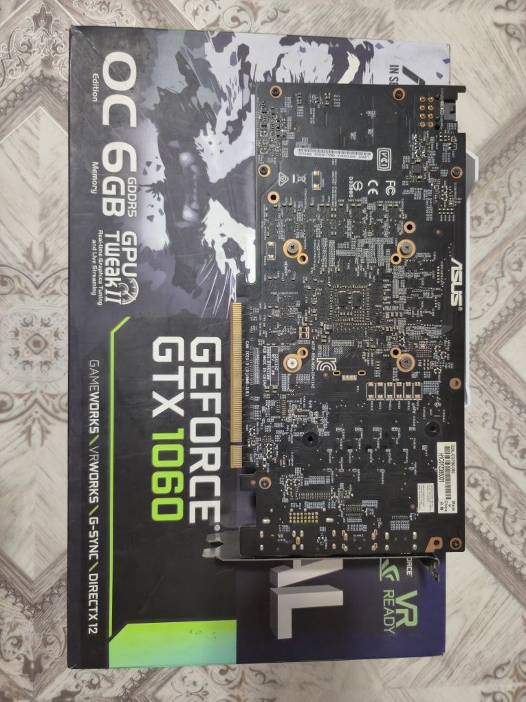 Відеокарта GTX 1060 6GB ASUS DUAL OC — у чудовому стані