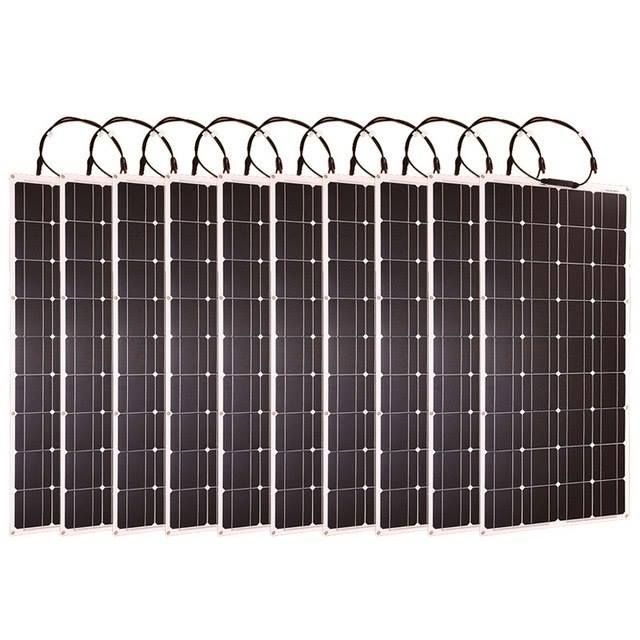 Painel Solar 12v Flexivel portátil de 100 watts.