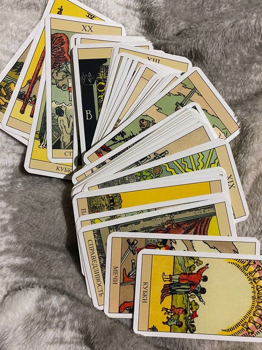 Таро Райдера-Уэйта + мешочек в подарок | б/у в хорошем состоянии