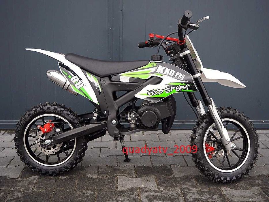 Mini cross cros kxd 49 50 cc spalinowy motor koła 10 cali pocket super