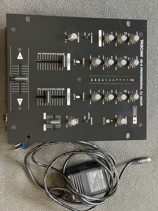Dwu kanałowy Mixer DJ Tascam XS-3 w doskonałym stanie scratch reverse