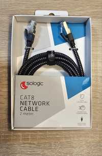 Kabel do internetu RJ45 Cat.8 o długości 2 metry