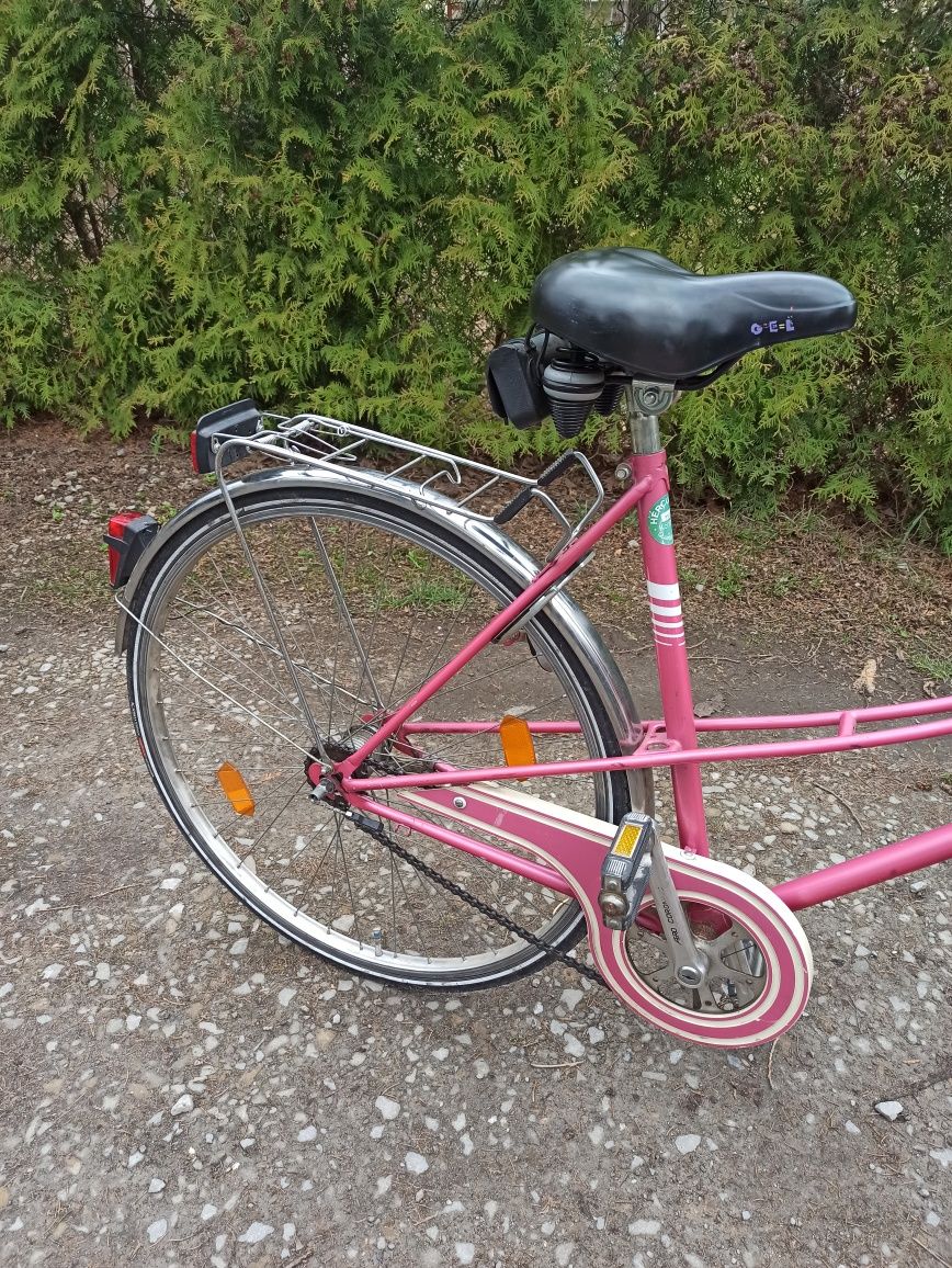 Stary niemiecki rower vintage różowa damka Herkules