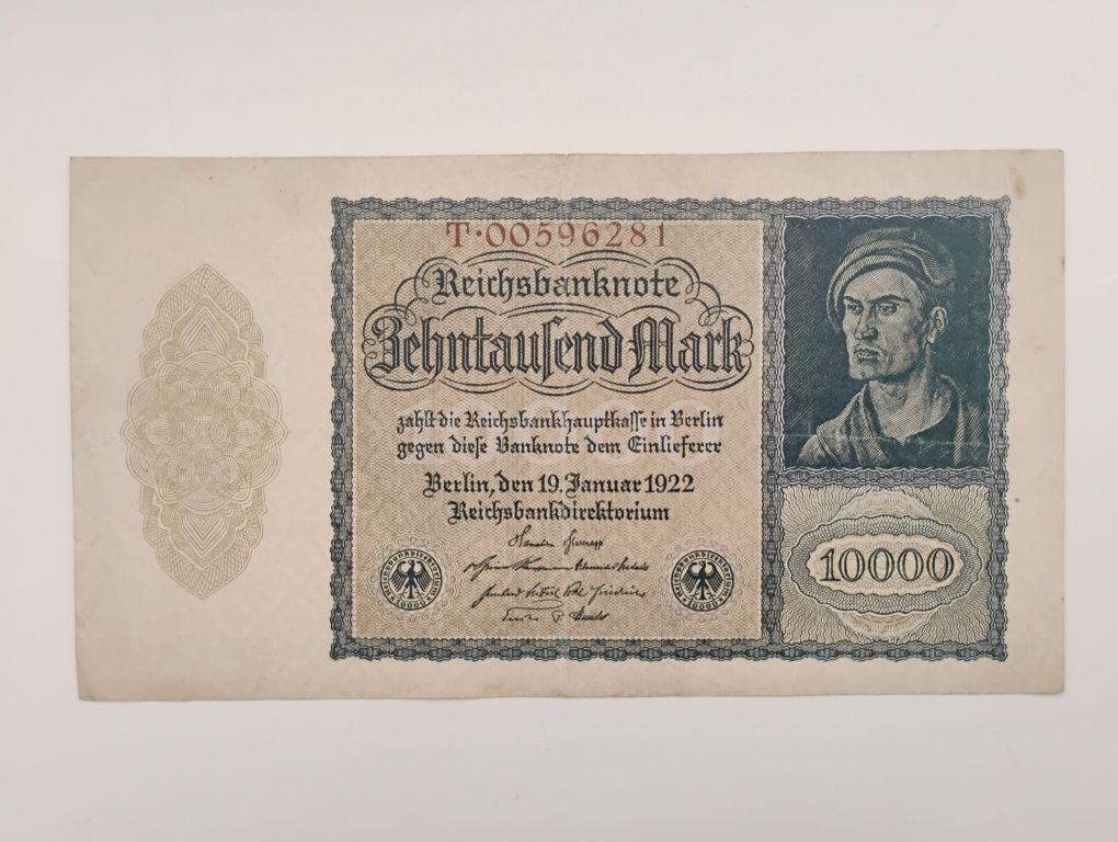 Banknot Niemcy - 10000 marek z 1922 r.