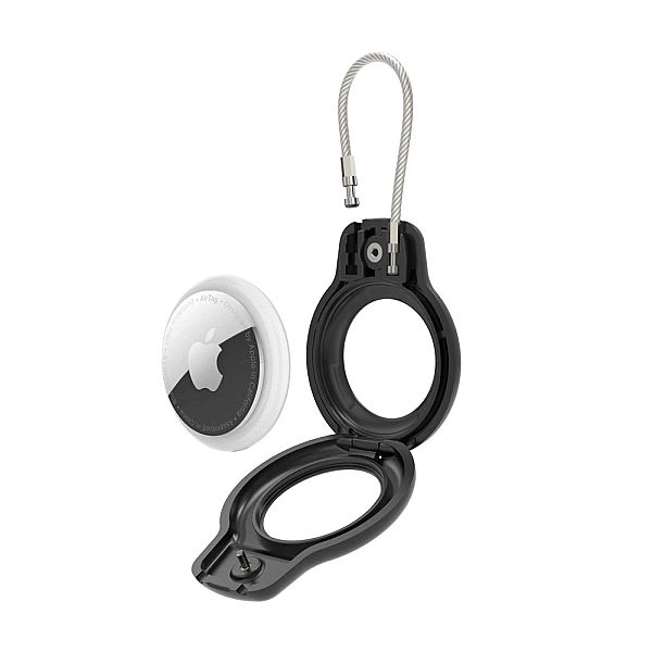 Etui Tech-Protect Rough Vein 2-pack na Apple AirTag - czarne