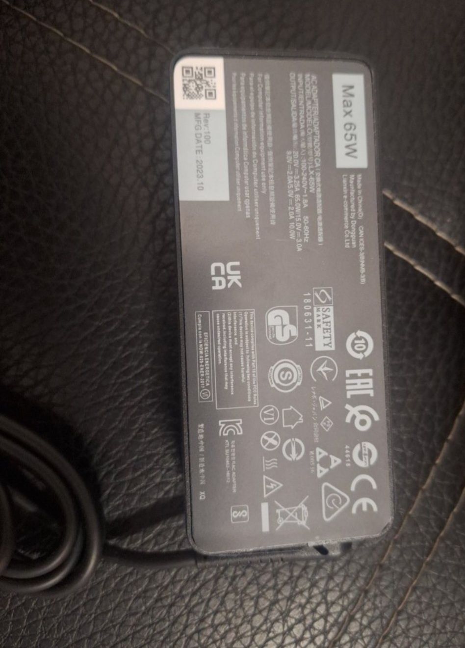65W Zasilacz do Lenovo Chromebook C340-11 Ładowarka typu c
