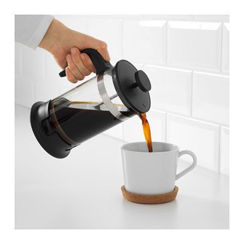 IKEA UPPHETTA Zaparzacz do kawy/herbaty 1L szkło/stal nierdzewna