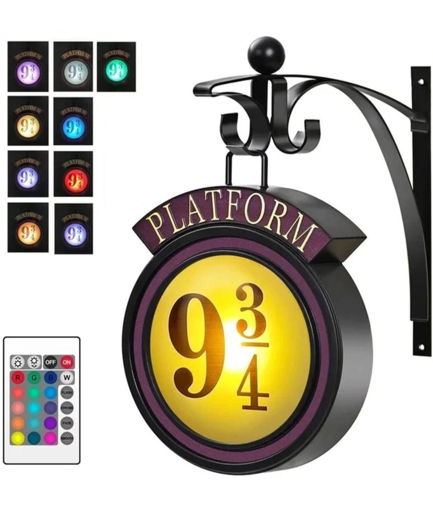 Настінний нічник Платформа 9 3/4 Гаррі Поттера з 16 кол RGB підсвіткою
