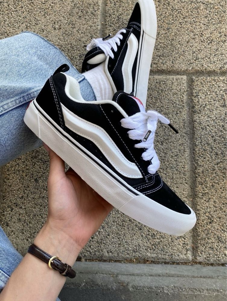 Кросівки Кеди Vans KNU Skool Black White 36-45