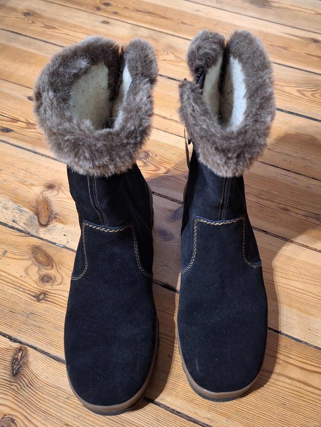 Damskie śniegowce ciepłe wysokie buty zimowe Remonte rozmiar 38 24,5cm