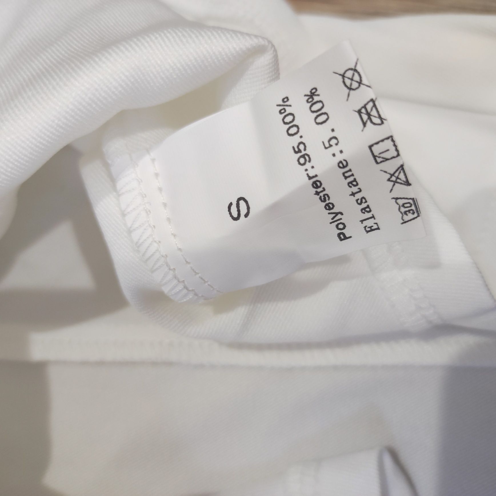 Nowy biały top/kamizelka, złote guziki, r.36