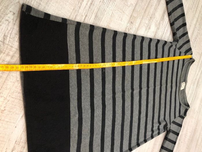 Сукня смугаста, платье серое полосатое ZARA, р. М