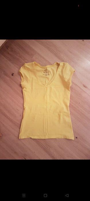 Żółty T-shirt damski