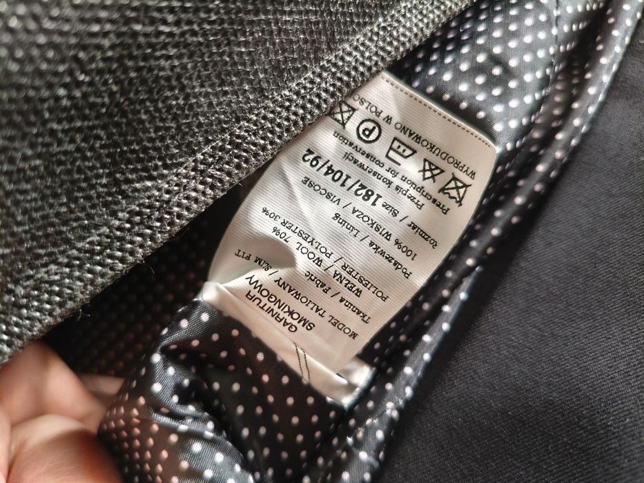 Garnitur smokingowy VILLARO polska produkcja.