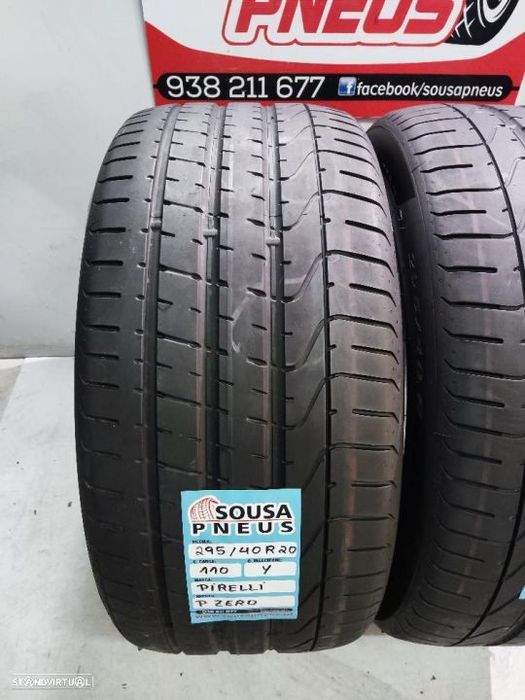 2 pneus semi novos 295-40r20 pirelli - oferta dos portes