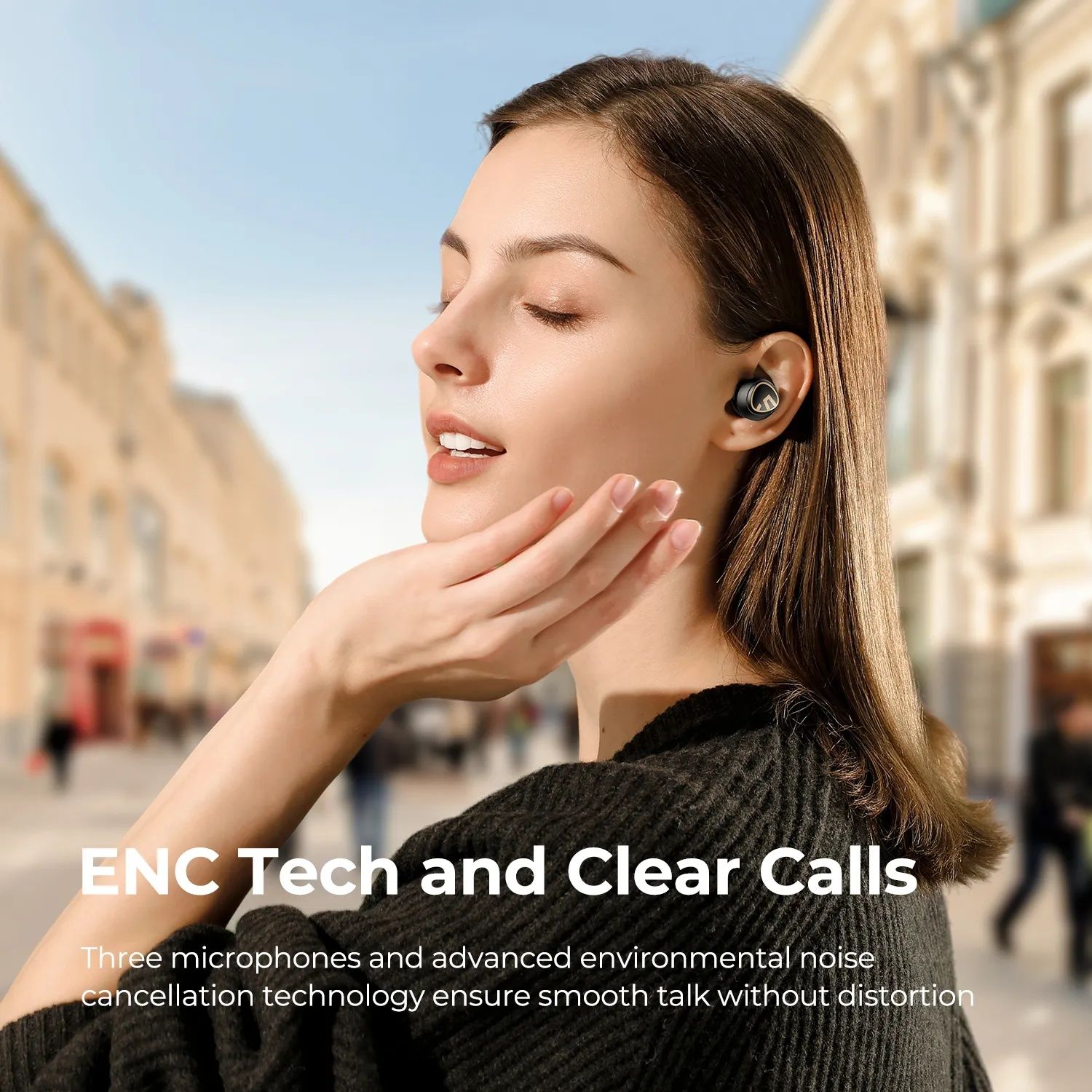Навушники SoundPeats Mini Pro HS Wireless Earbuds Bluetooth 5.3, чохол