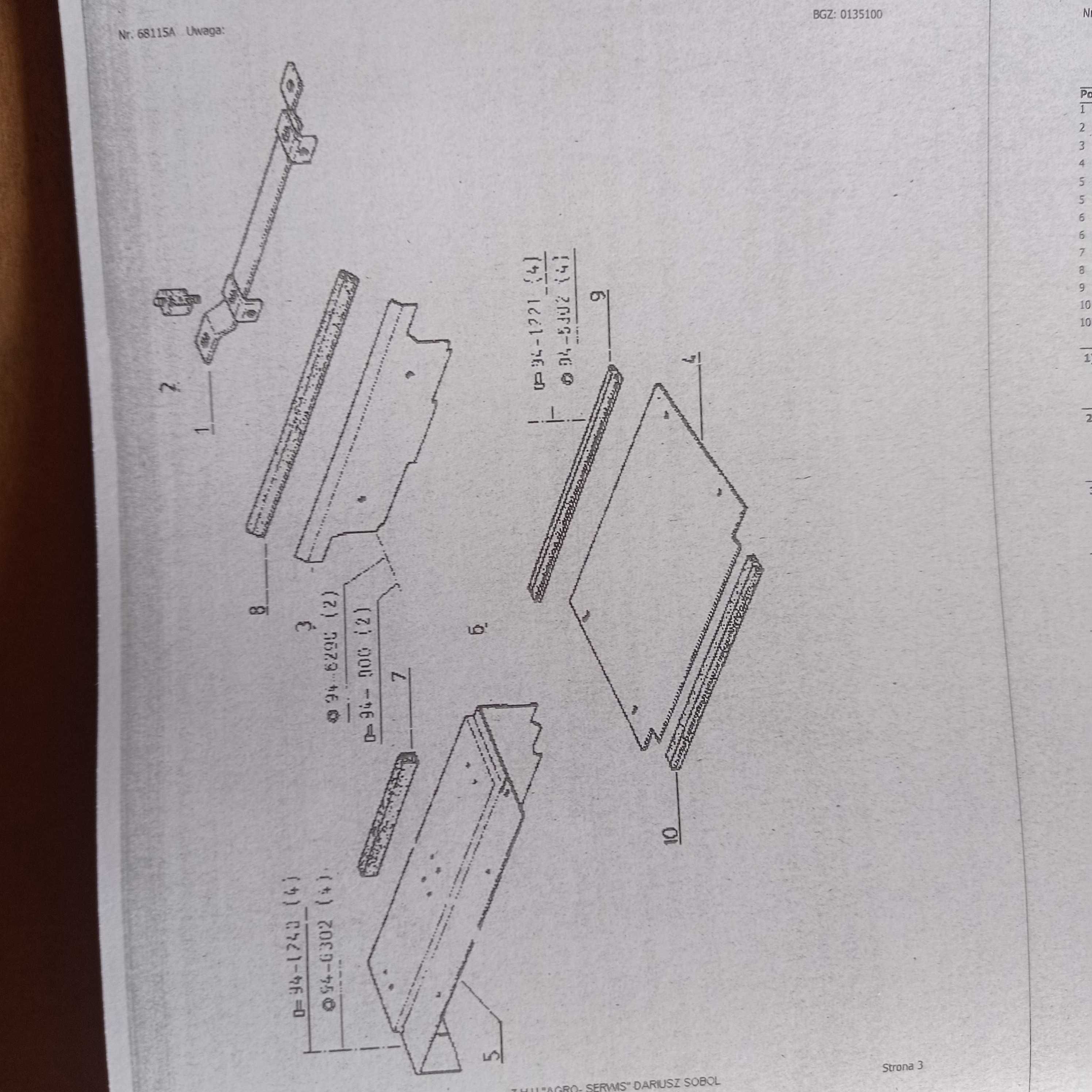 Katalog Części RENAULT 155.54 110.54 133,14 Inne modele