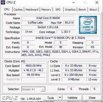 ПК i5-9600k + Z390