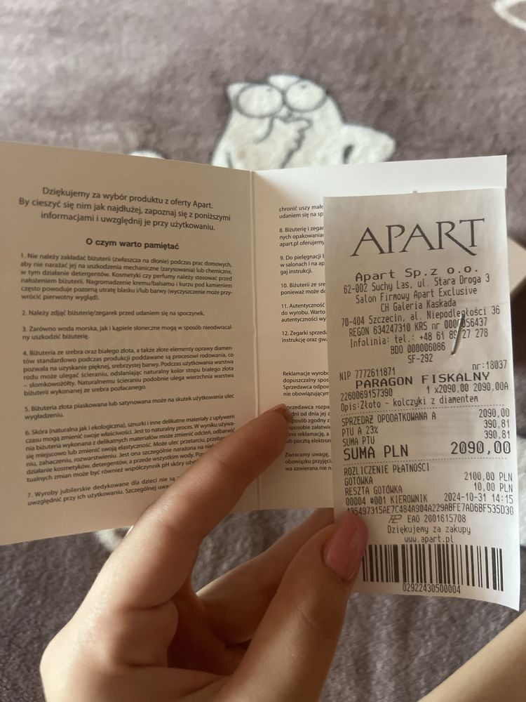 Сережки з діамантами Apart, золото 585 — майже нові