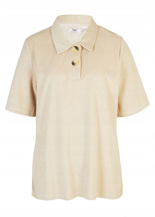 B.P.C t-shirt frotte z kołnierzykiem polo ^36/38