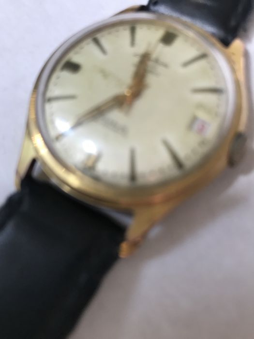 Часы мужск.,наручн. Швейцария. Позолота.