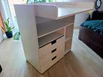 Zestaw przewijak/biurko+ łóżeczko IKEA STUVA