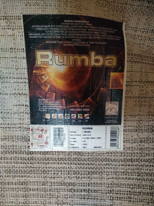 Dywan rumba 180x270 stan bardzo dobry