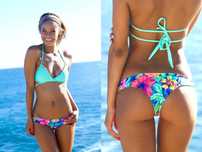 Bikini Floral/Azul [NOVO] (Portes grátis!)