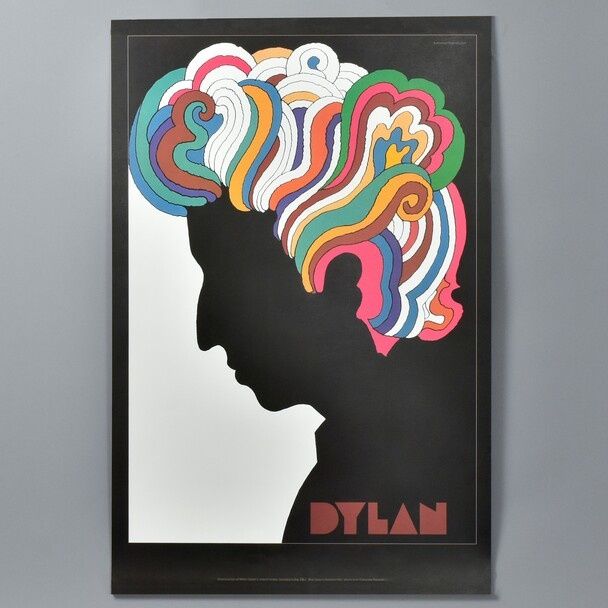 Bob Dylan - poster álbum Greatest Hits 1967 - Milton Glaser