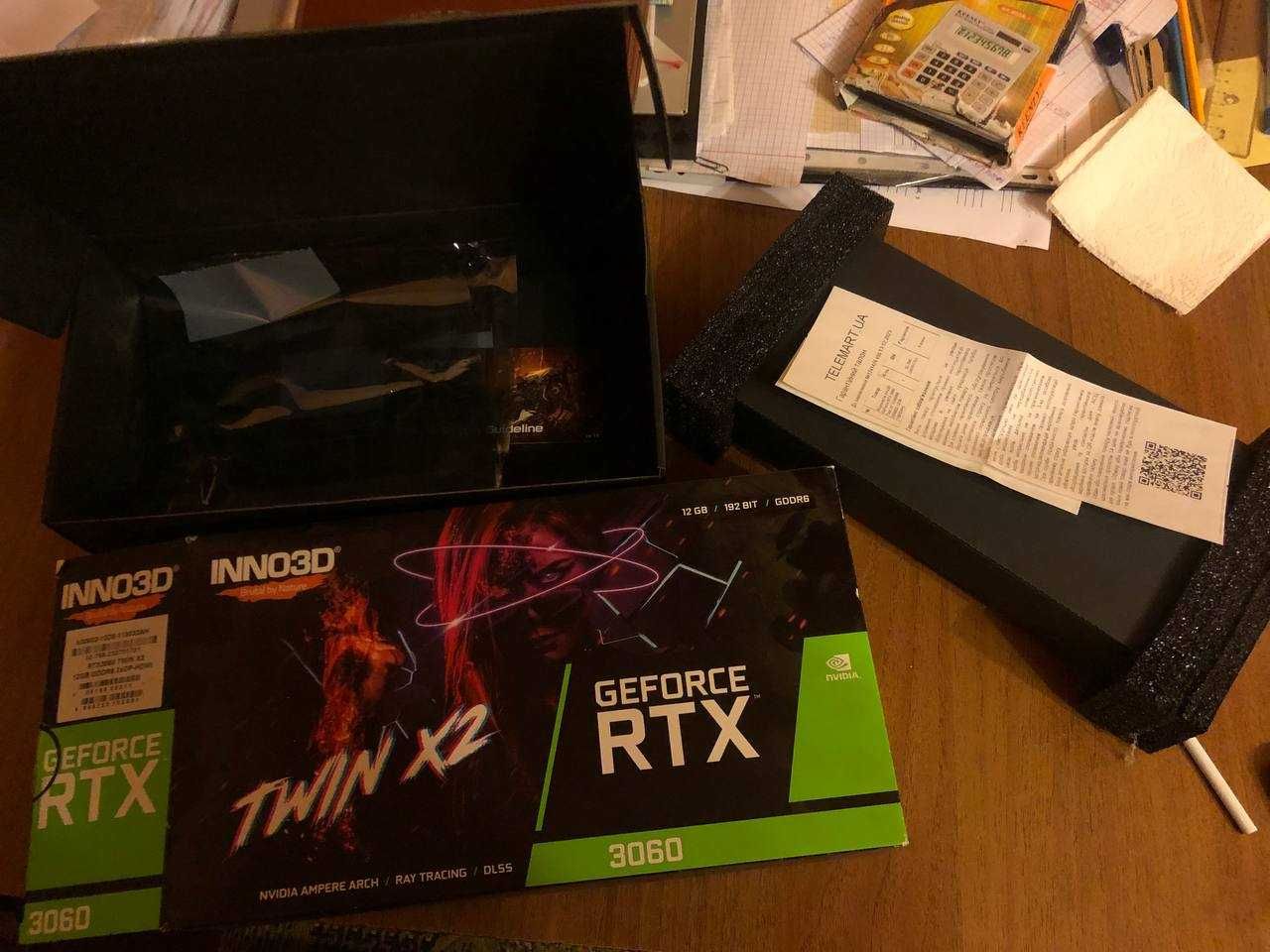Відеокарта Inno3D GeForce RTX 3060 Twin X2 12288MB Гарантія 2 роки