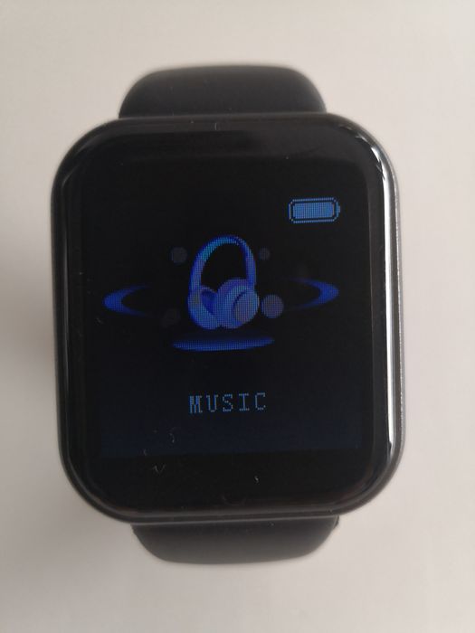 Smartwatch preto e rosa NOVO