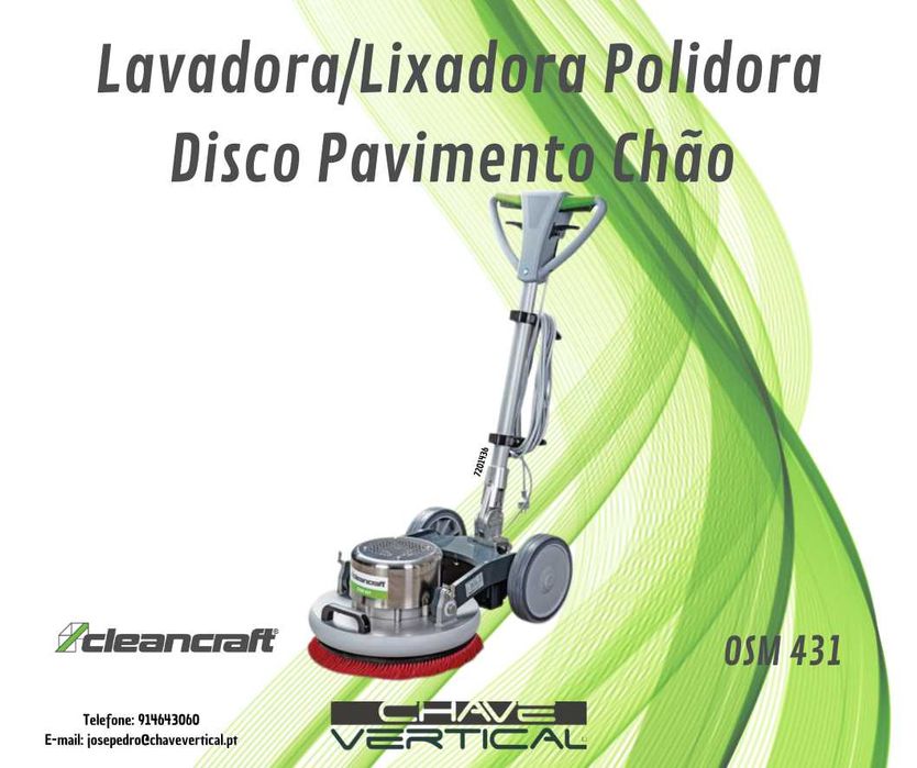 Lavadora/Lixadora/Polidora p/ Pavimento Chão OSM 431  CLEANCRAFT  JR19