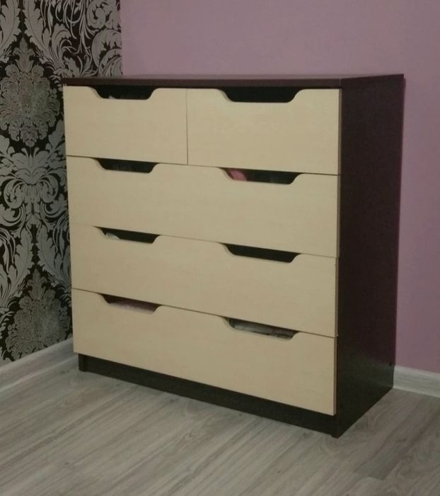 Комод ламіноване ДСП на 5 ящиків