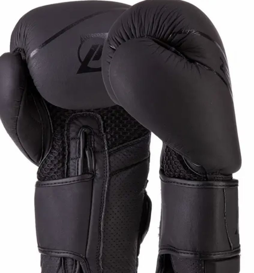 Перчатки боксерские кожаные на липучке Zelart 10oz