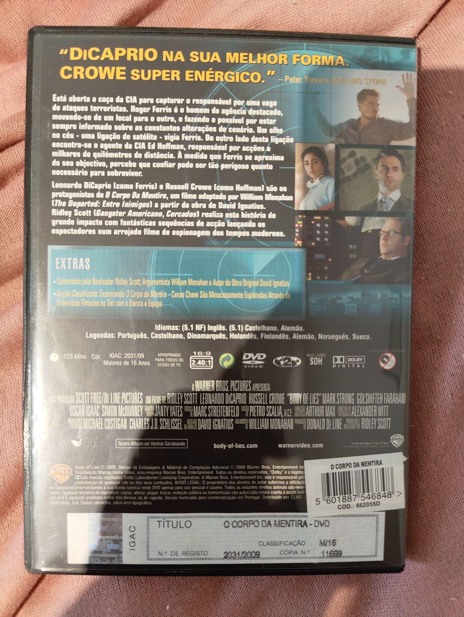 DVD filme O Corpo da Mentira