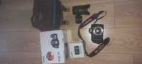 Lustrzanka Canon d70 + 2 obiektywy , lampa błyskowa + torba