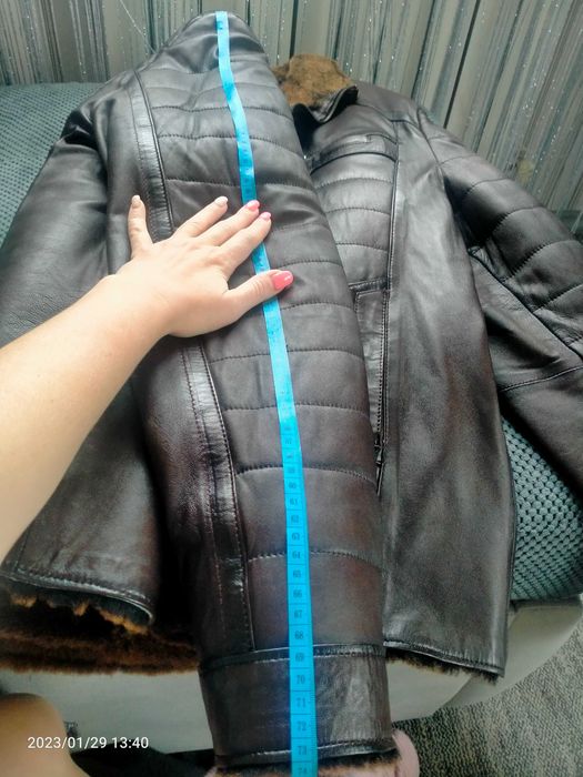 Кожаная курточка зима