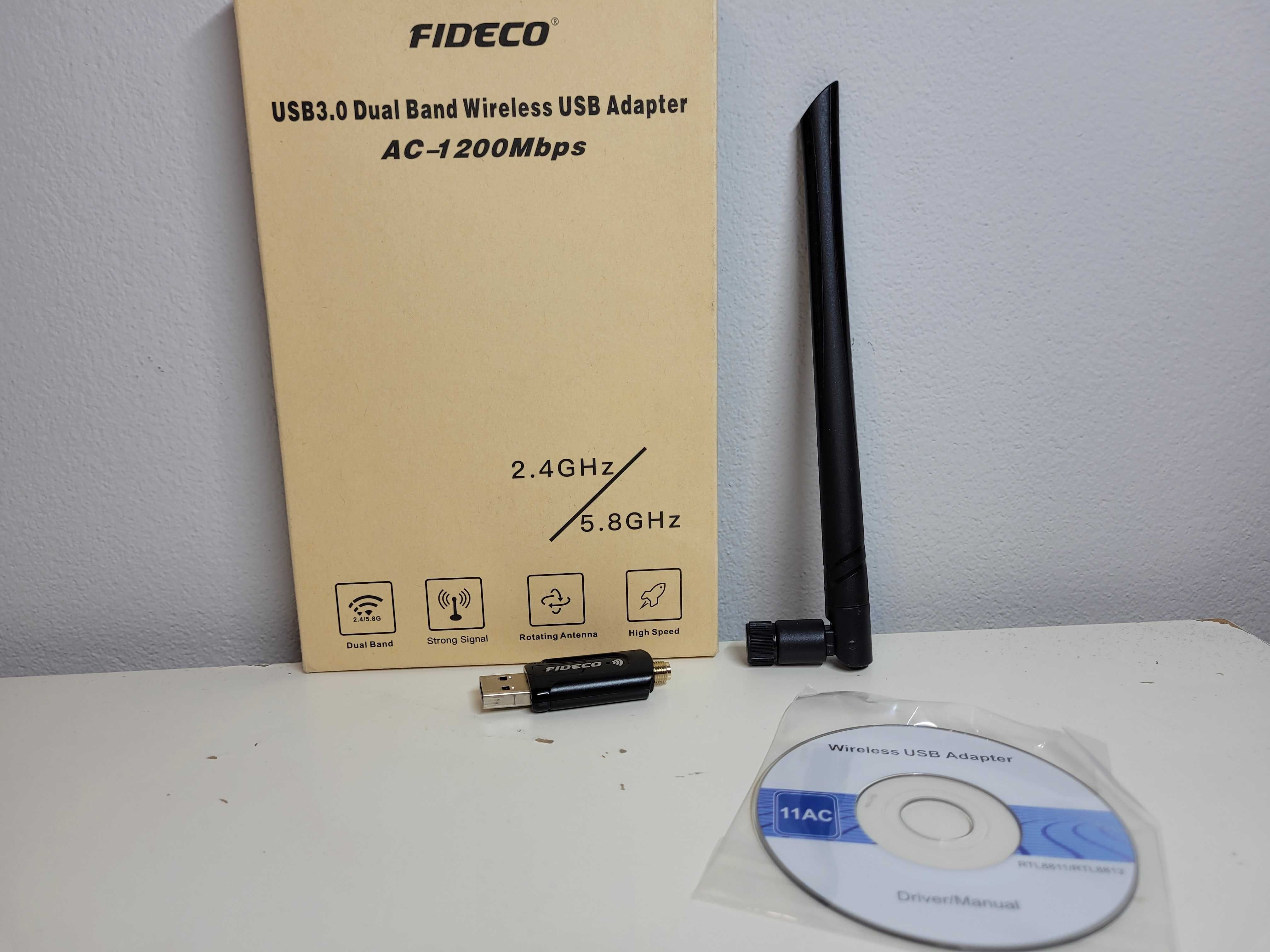 FIDECO Adapter Wi-Fi – AC1200 Dual Band MBPS USB3.0